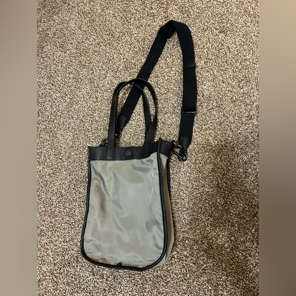 lululemon athletica Handbags - Lululemon Now and Always Tote Crossbody Bag Mini 8L Black / Tan, no longer sold!